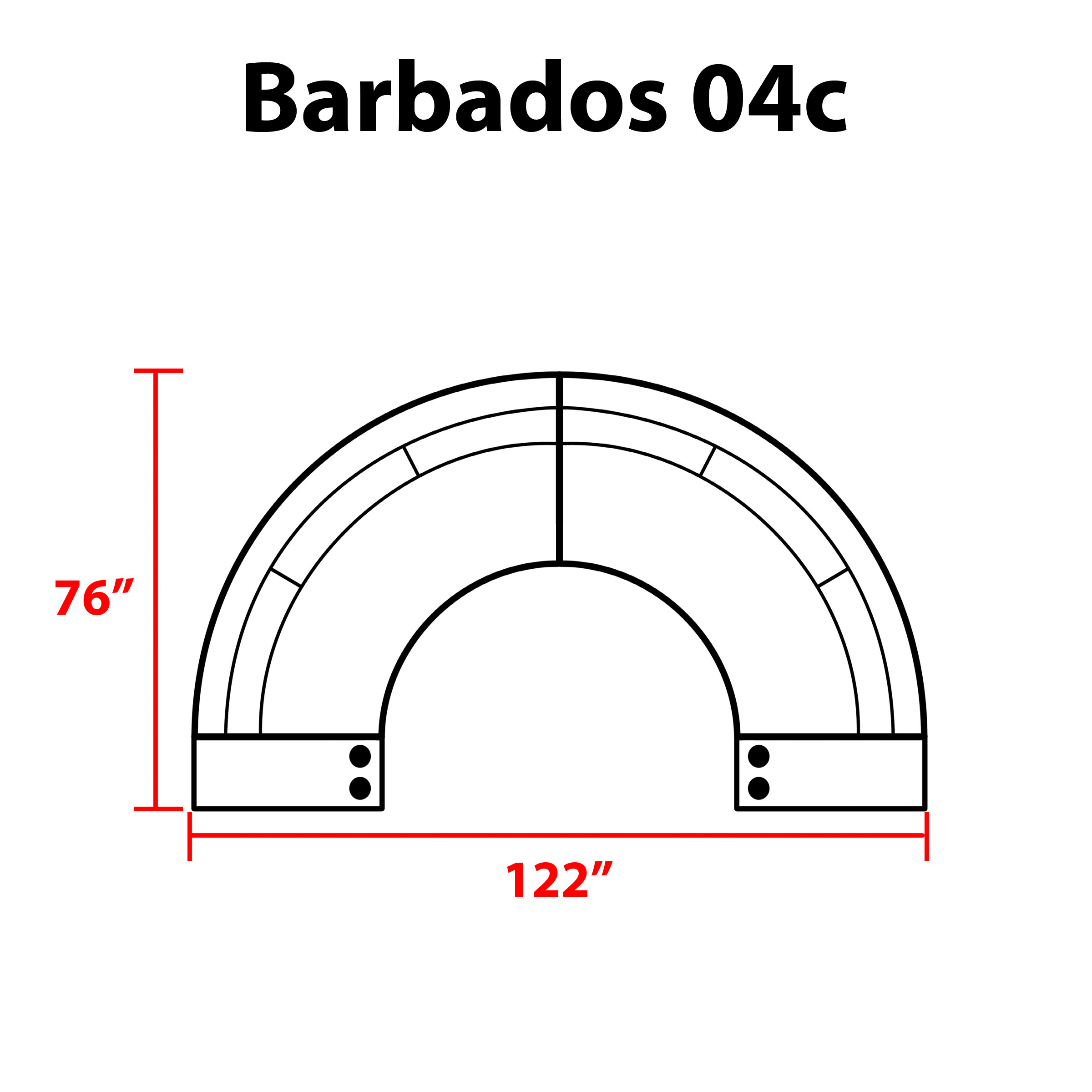 Barbados 4 Piece Outdoor Wicker Patio Furniture Set 04c - TK Classics