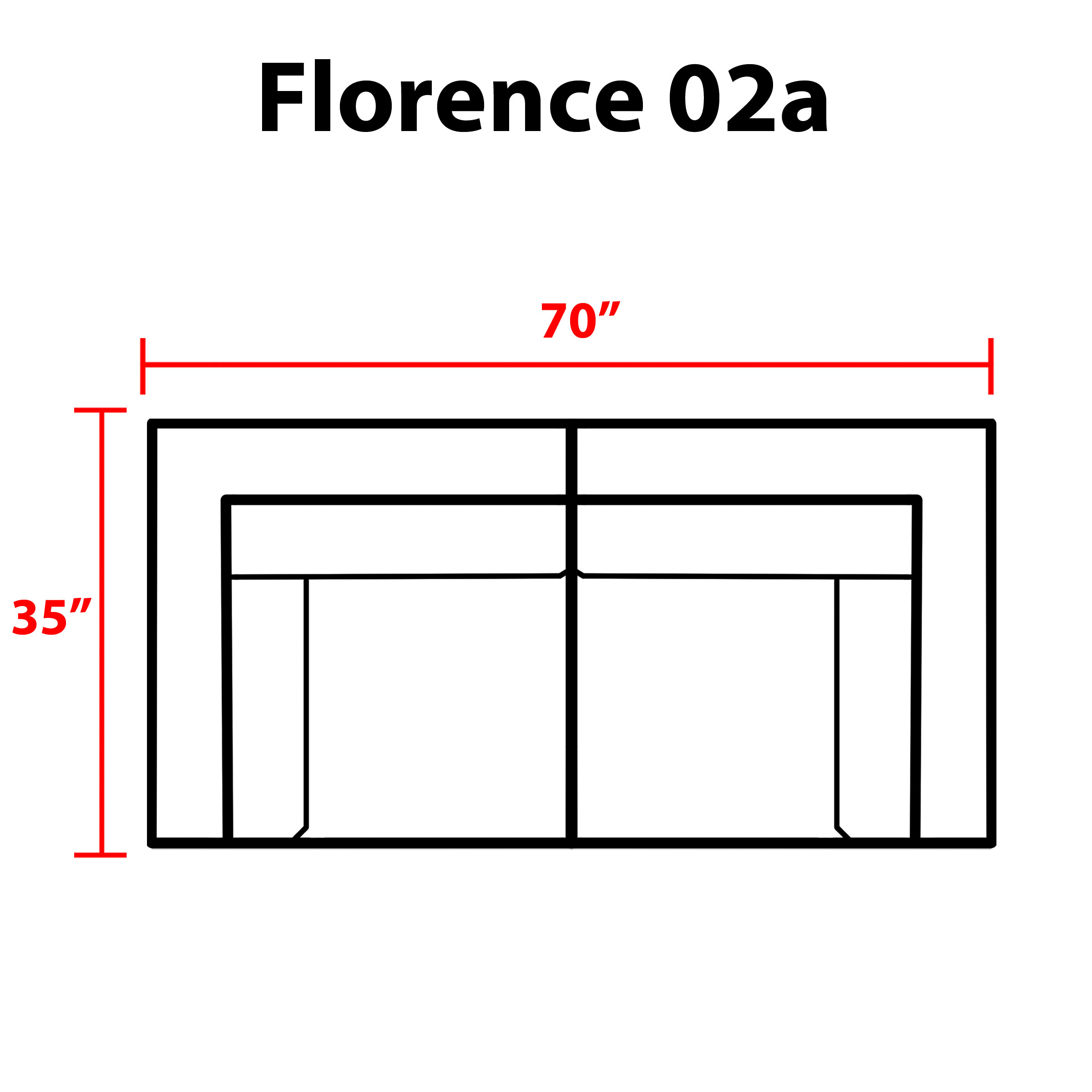 Florence 2 Piece Outdoor Wicker Patio Furniture Set 02a - TK Classics