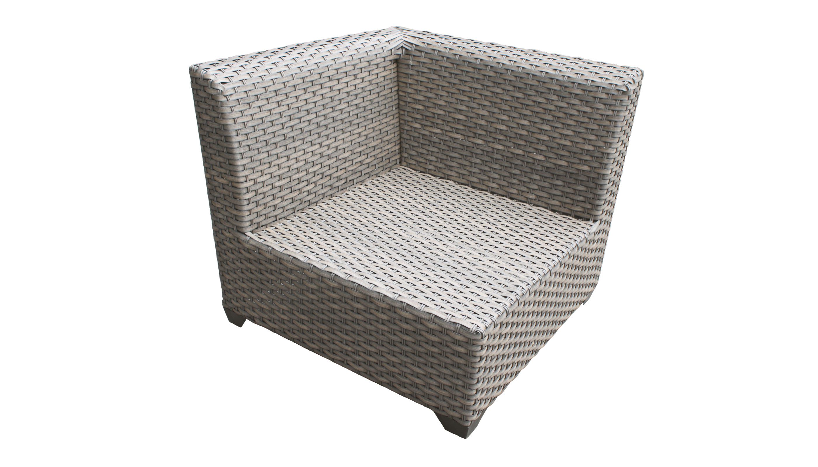 Florence 3 Piece Outdoor Wicker Patio Furniture Set 03b - TK Classics