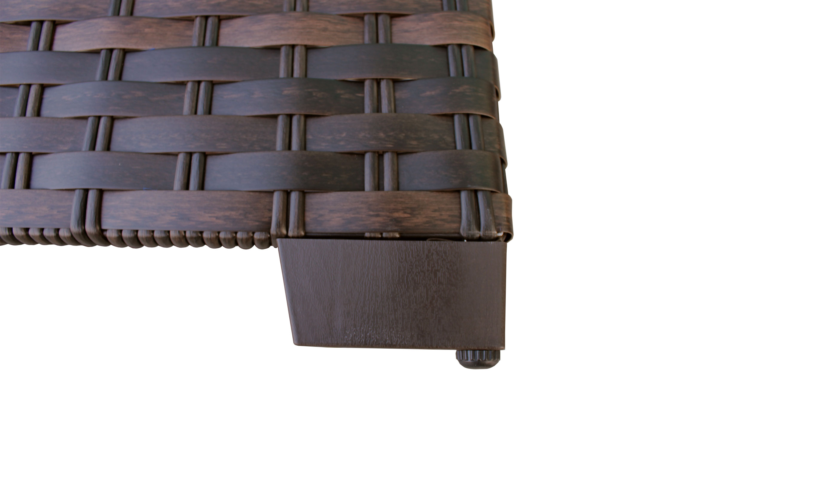 kathy ireland River Brook 3 Piece Outdoor Wicker Patio Furniture Set 03b - TK Classics