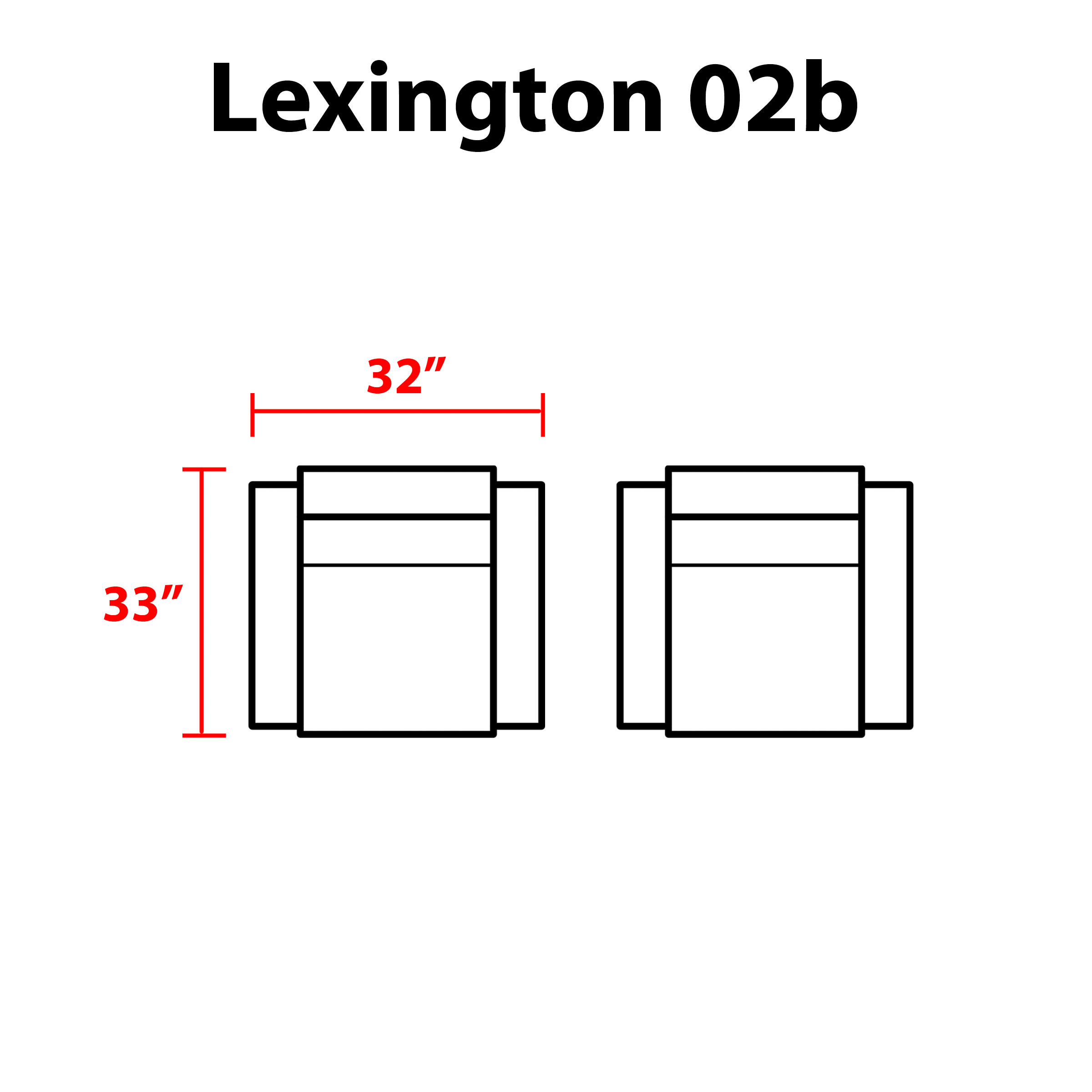 Lexington 2 Piece Outdoor Aluminum Patio Furniture Set 02b - TK Classics