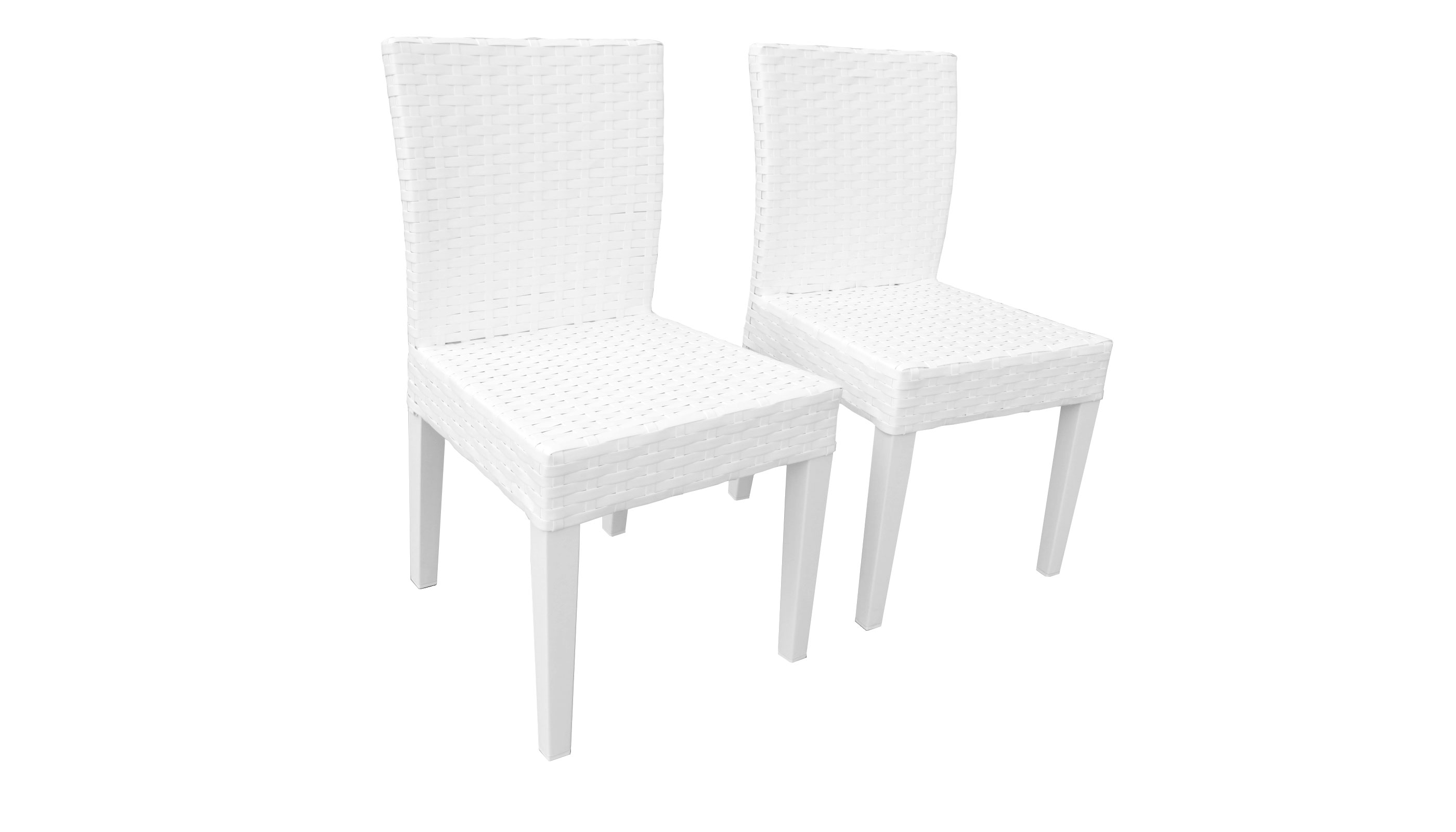 Miami Rectangular Outdoor Patio Dining Table with 8 Armless Chairs - TK Classics