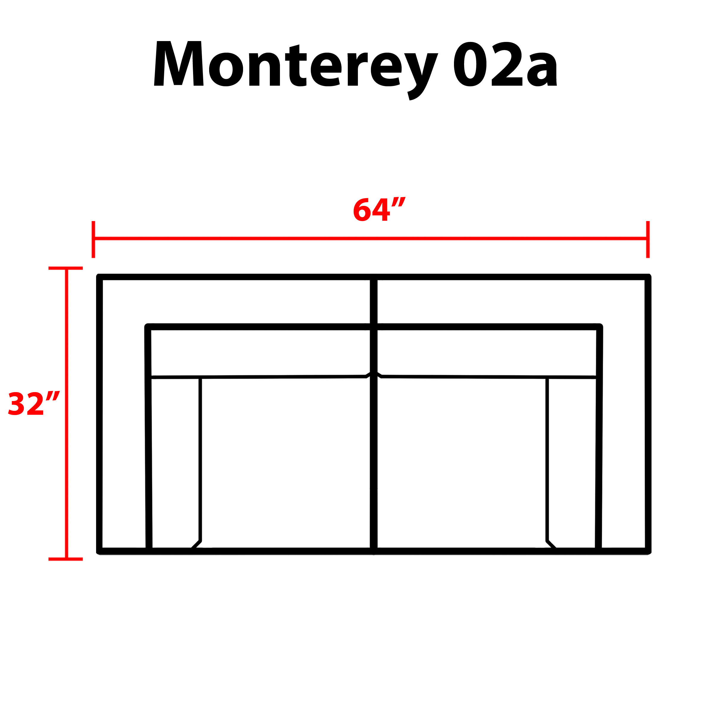 Monterey 2 Piece Outdoor Wicker Patio Furniture Set 02a - TK Classics