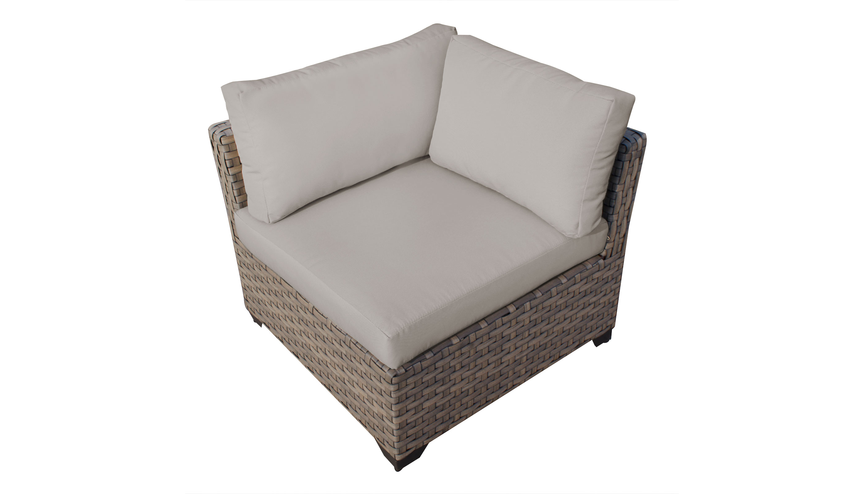 Monterey 3 Piece Outdoor Wicker Patio Furniture Set 03b - TK Classics
