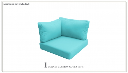 Covers for Low-Back Corner Chair Cushions 6 inches thick - TK Classics