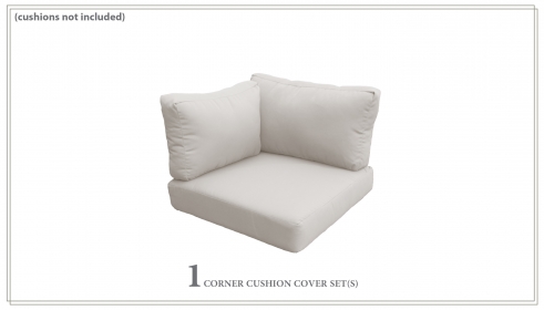 Covers for Low-Back Corner Chair Cushions 6 inches thick - TK Classics