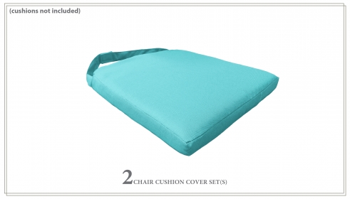 2 Covers for Dining Chair Cushions - TK Classics