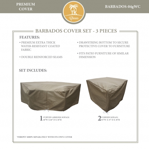 BARBADOS-04g Protective Cover Set - TK Classics