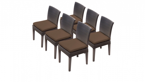 6 Belle Armless Dining Chairs - TK Classics