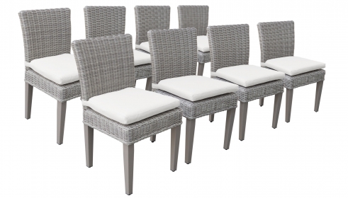 8 Coast Armless Dining Chairs - TK Classics