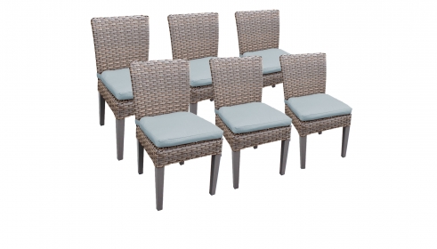 6 Oasis Armless Dining Chairs - TK Classics