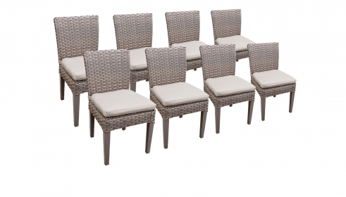 8 Florence Armless Dining Chairs - TK Classics