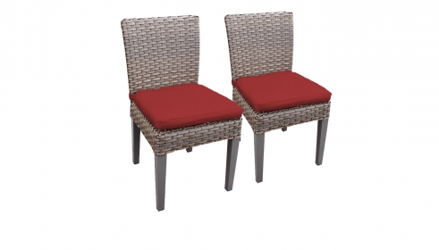 2 Florence Armless Dining Chairs - TK Classics