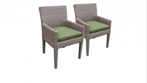 2 Florence Dining Chairs With Arms - TK Classics