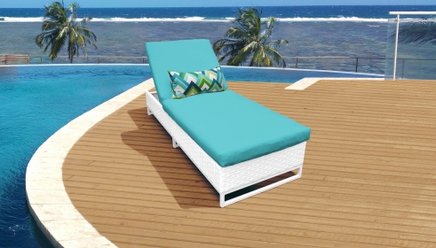 Miami Chaise Outdoor Wicker Patio Furniture - TK Classics
