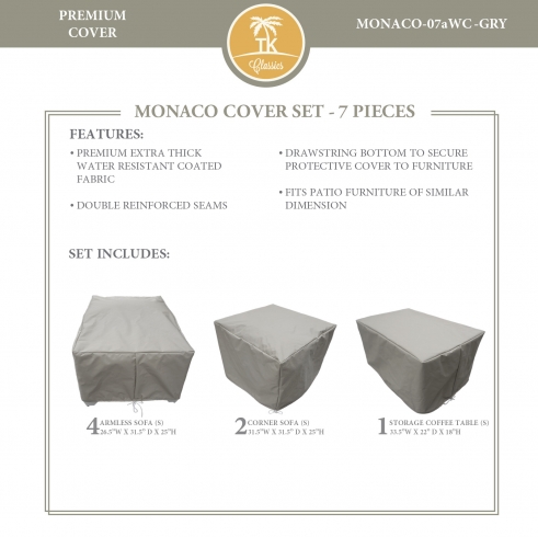 MONACO-07a Protective Cover Set - TK Classics