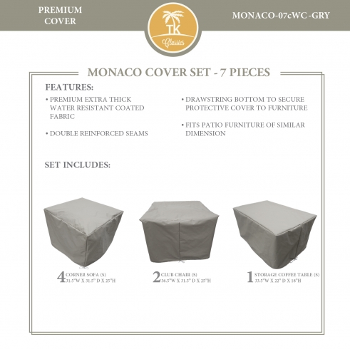 MONACO-07c Protective Cover Set - TK Classics