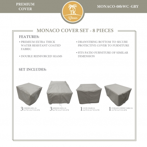 MONACO-08b Protective Cover Set - TK Classics