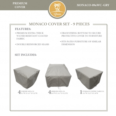 MONACO-09a Protective Cover Set - TK Classics
