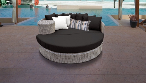 Monterey Circular Sun Bed - Outdoor Wicker Patio Furniture - TK Classics
