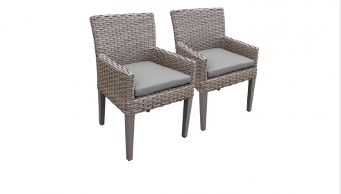 2 Monterey Dining Chairs With Arms - TK Classics