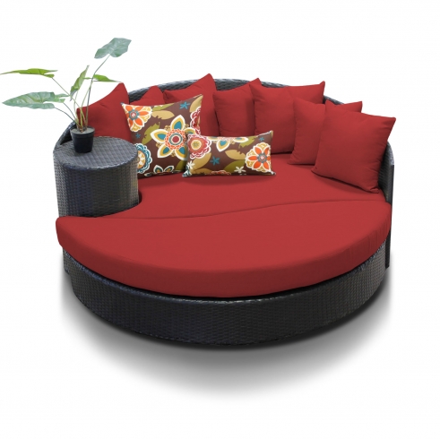 Newport Circular Sun Bed - Outdoor Wicker Patio Furniture - TK Classics