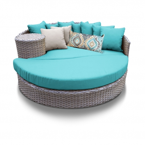 Oasis Circular Sun Bed - Outdoor Wicker Patio Furniture - TK Classics
