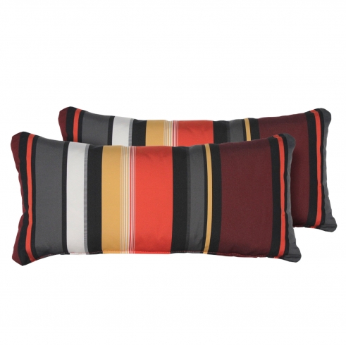 Coral Outdoor Throw Pillows Rectangle Set of 2 - TK Classics