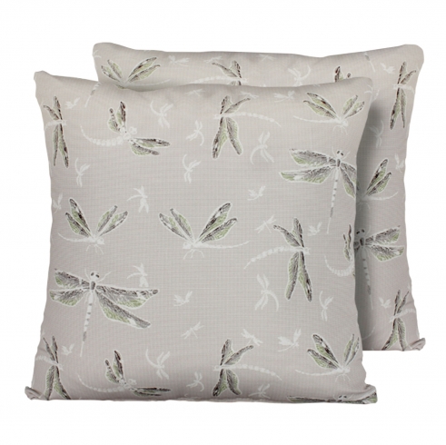 Dragonfly Outdoor Throw Pillows Square Set of 2 - TK Classics