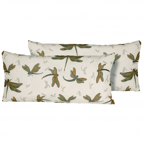 Jewel Wing Outdoor Throw Pillows Rectangle Set of 2 - TK Classics