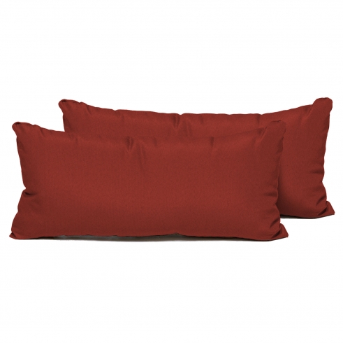 Terracotta Outdoor Throw Pillows Rectangle Set of 2 - TK Classics