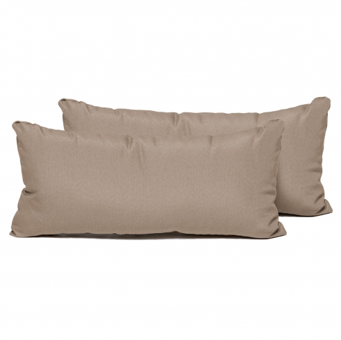 Wheat Outdoor Throw Pillows Rectangle Set of 2 - TK Classics