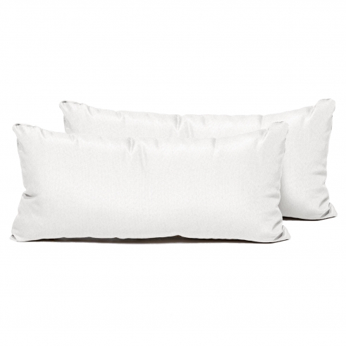 Sail White Outdoor Throw Pillows Rectangle Set of 2 - TK Classics