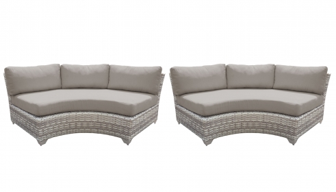 Fairmont Curved Armless Sofa 2 Per Box - TK Classics