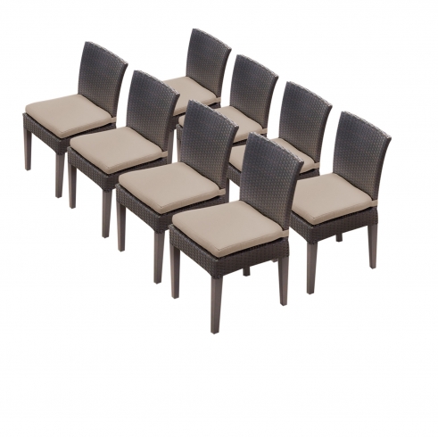 8 Napa Armless Dining Chairs - TK Classics