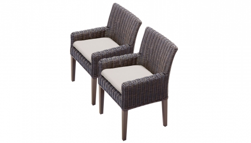 2 Venice Dining Chairs With Arms - TK Classics