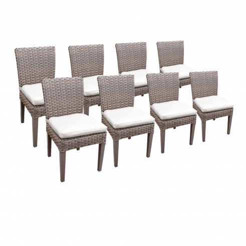 8 Oasis Armless Dining Chairs - TK Classics