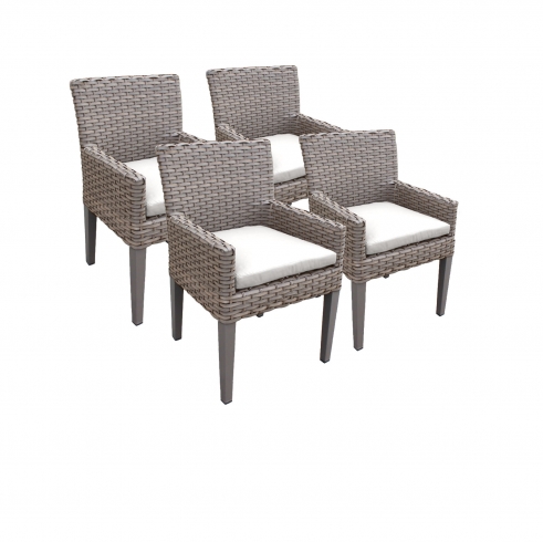 4 Oasis Dining Chairs With Arms - TK Classics