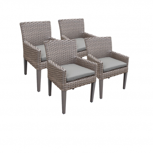 4 Oasis Dining Chairs With Arms - TK Classics