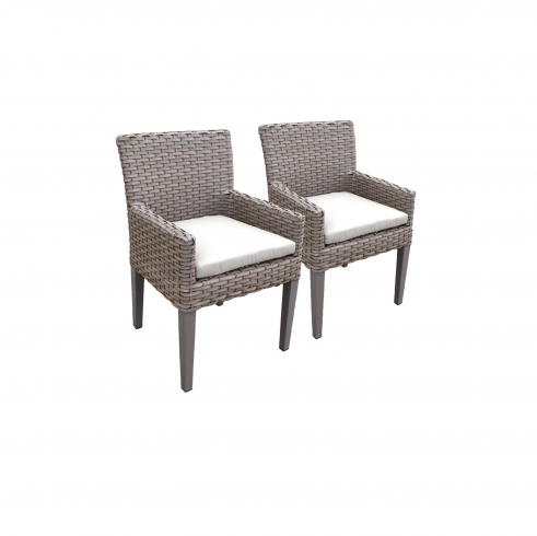 2 Oasis Dining Chairs With Arms - TK Classics