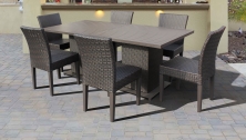 Barbados Square Dining Table with 6 Chairs - TK Classics