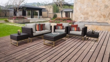 Amalfi 7 Piece Outdoor Wicker Patio Furniture Set 07d - TK Classics
