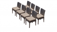 8 Belle Armless Dining Chairs - TK Classics
