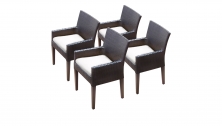 4 Belle Dining Chairs With Arms - TK Classics