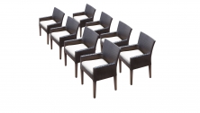 8 Belle Dining Chairs With Arms - TK Classics