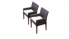 2 Belle Dining Chairs With Arms - TK Classics