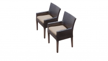 2 Belle Dining Chairs With Arms - TK Classics