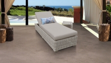 Coast Chaise Outdoor Wicker Patio Furniture With Side Table - TK Classics