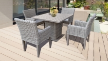 Coast Square Dining Table with 4 Chairs - TK Classics