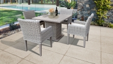 Coast Square Dining Table with 4 Chairs - TK Classics